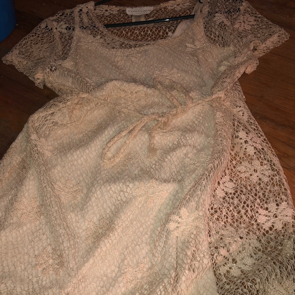 Younique White Mesh dress